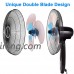 16" Adjustable Oscillating Pedestal Stand Fan - B077NWZLLJ